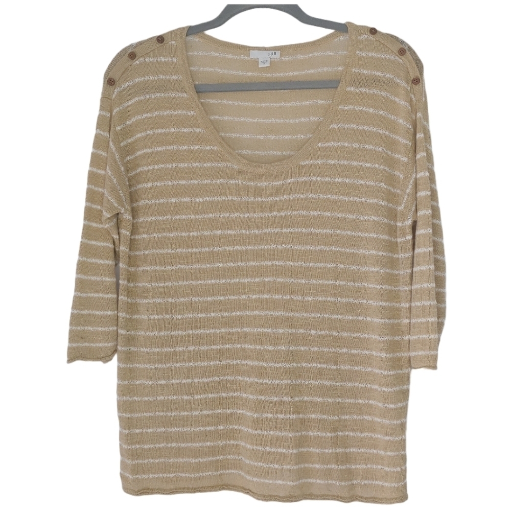 J Jill Linen Lightweight Sweater Size Small
